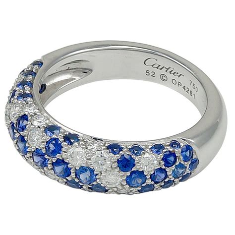 cartier diamong ring|cartier diamond and sapphire ring.